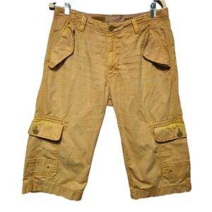 AG Adriano Goldschmied The Combat Mens Shorts 30 Tan Cargo Made in USA